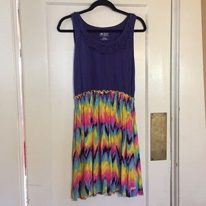 Women’s Ruffle Butts Colorful Dress